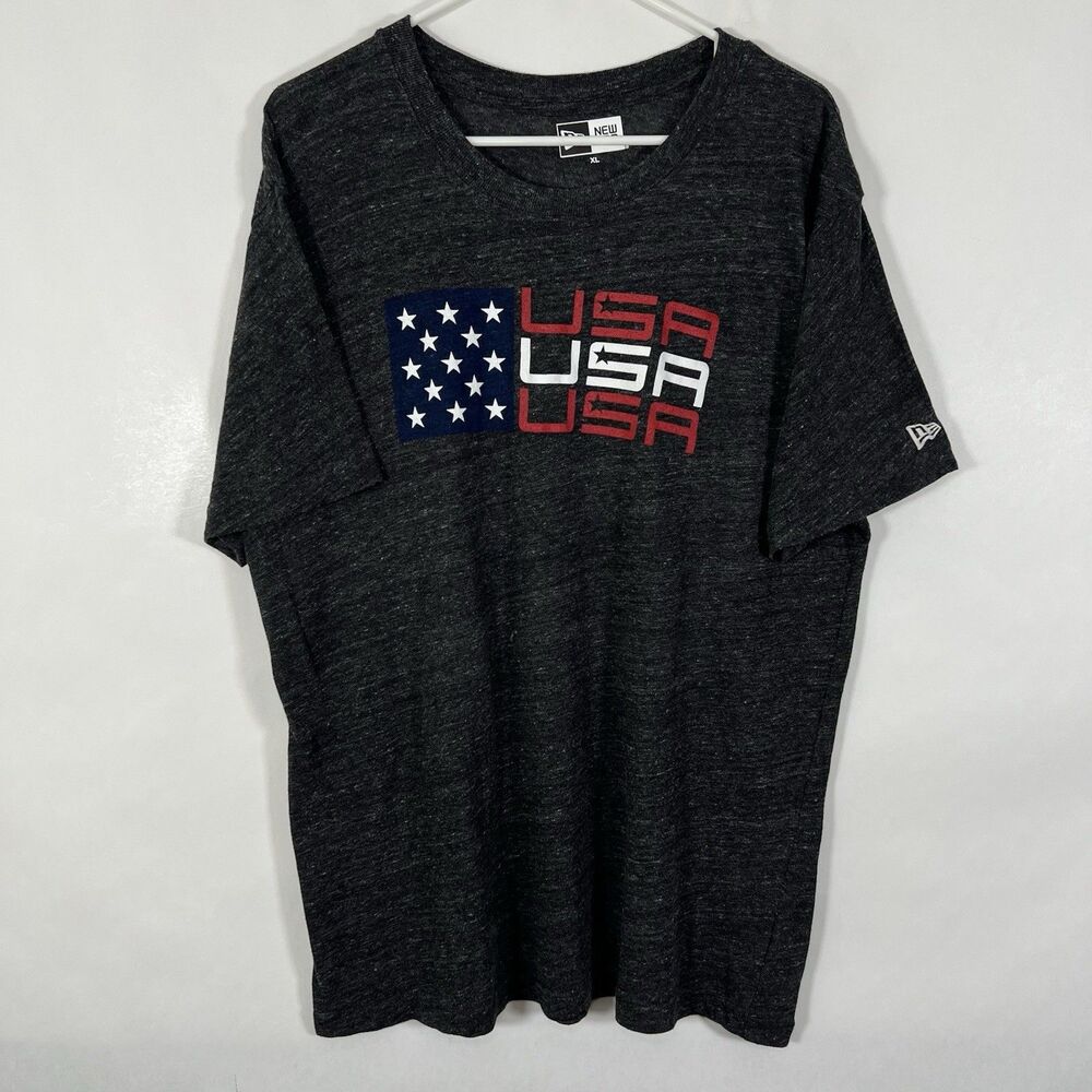 New Era Ryder Cup 2020 Team USA T Shirt Mens Size XL Dark Gray Short Sleeve EUC